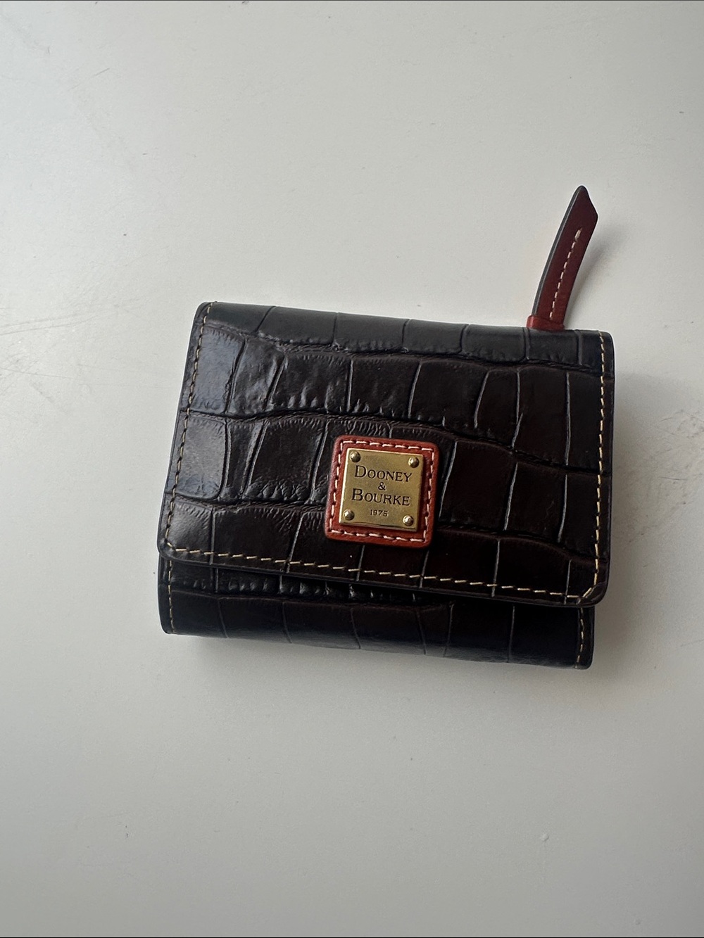 Dooney & Bourke Croc-Embossed Leather Wallet